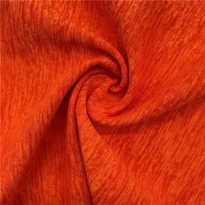 2021 wholesale price Melange Effect Fabric - Mélange brushed Jersey fabric – Huasheng