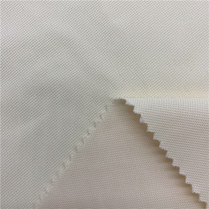 Polyester knit pique fabric