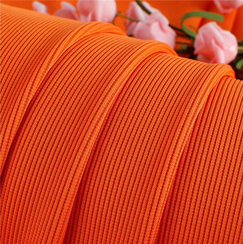 95% Cotton 5% Spandex Jersey Spandex Fabric Rib Knit Fabric For