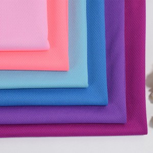 100% Polyester micro birdseye mesh interlock fabric