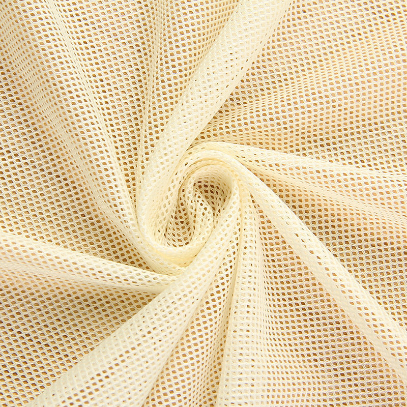 Factory Cheap Hot Laundry Bag Mesh Fabric - DTY polyester mesh lining fabric with diamond meshes – Huasheng