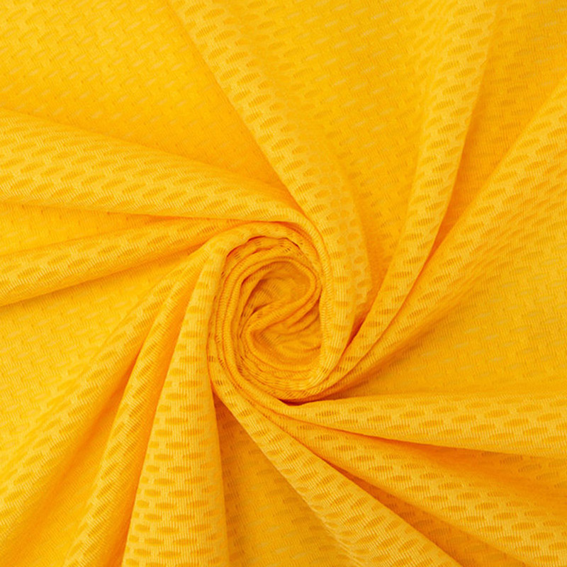 Professional China Stretch Jacquard Fabric - Polyester spandex perforated fish eye mesh fabric – Huasheng