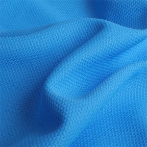 Wholesale athletic moisture wicking polyester mesh fabric for sport tops