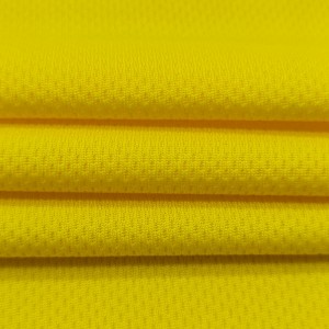 Custom 100% polyester knit bird eye mesh fabric for activewear