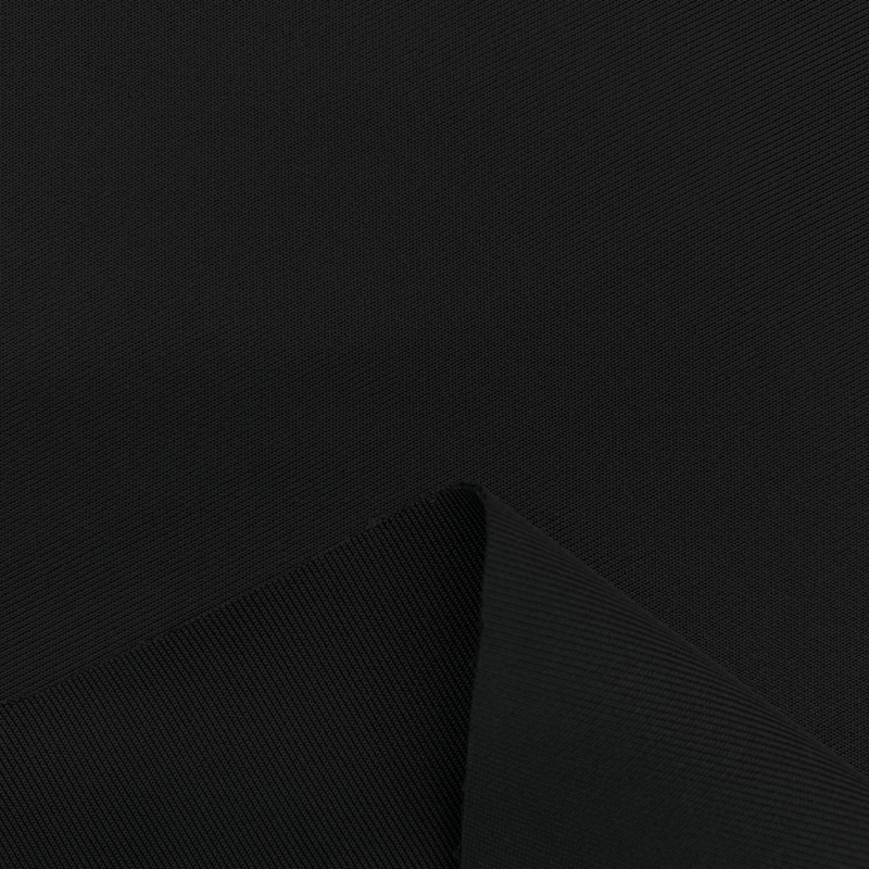 Black Cotton Pique Fabric