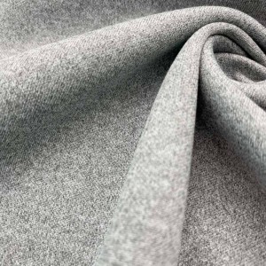 Wholesale heather grey 45% cotton 55% polyester fabric for hoodies