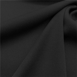 Heavy weight 1*1 polyester ribbed knit fabric for cuffs