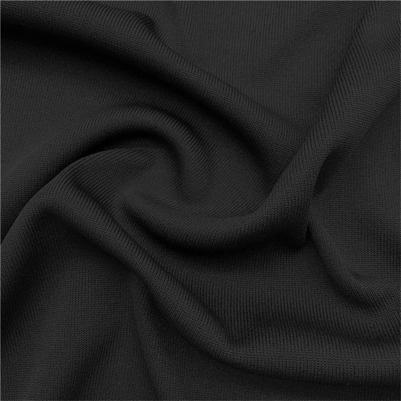 China Heavy weight 1*1 polyester ribbed knit fabric for cuffs ...