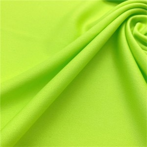 Factory price 100% polyester interlock knit fabric with mechanical stretch