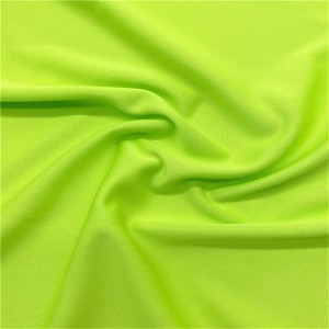 Factory price 100% polyester interlock knit fabric with mechanical stretch