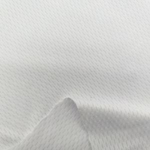 Polyester spandex high stretch jacquard knit mesh fabric for sportswear