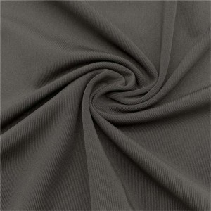 Matte polyester spandex stretch interlock fabric for sportswear