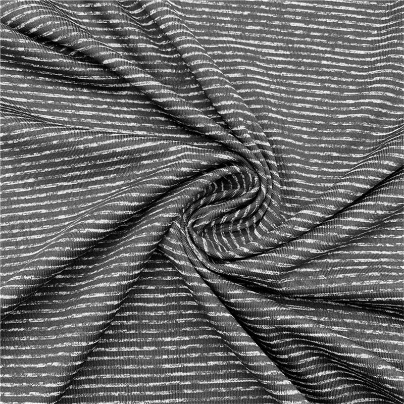 Manufacturer for Melange Knit Fabric - Quick-drying polyester spandex single jersey melange fabric for activewear – Huasheng