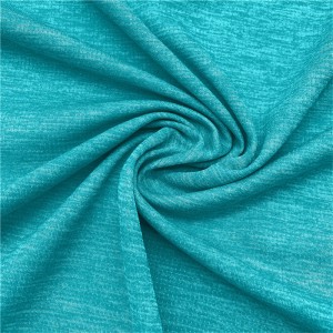 Hot sale Pique Jersey Fabric - 100% polyester wicking melange interlock knit fabric for sportswear – Huasheng