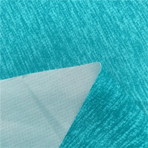 100% polyester wicking melange interlock knit fabric for sportswear