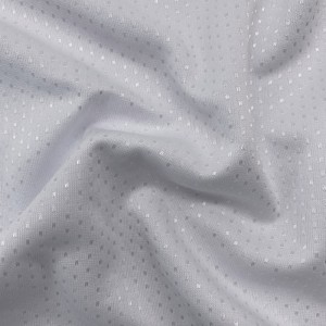 Small shiny diamond polyester jacquard knit fabric for garment