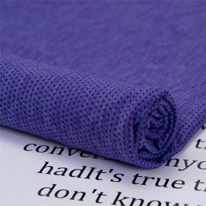 Moisture wicking polyester spandex micro mesh stretch fabric