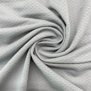 83% Polyester 17% spandex jacquard knitted mesh fabric for sports shirt