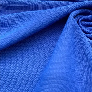 Fashion style polyester spandex pique knitted stretch fabric for polo shirt