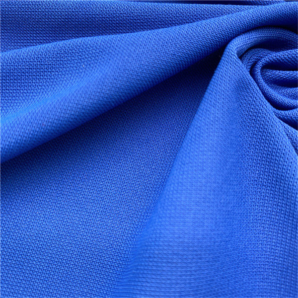 China Fashion style polyester spandex pique knitted stretch fabric for polo  shirt manufacturers and suppliers