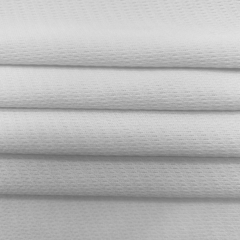 China High Quality Interlock Knit Fabric - 100% Polyester knitted pique  fabric for polo shirt – Huasheng manufacturers and suppliers