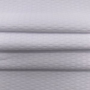 Hot sale 100% polyester mesh jacquard knitted fabric for sports shirt