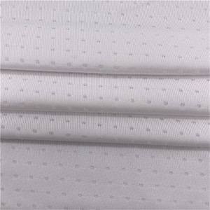 Quick-drying jacquard stretch mesh fabric 92% polyester 8% spandex for t-shirts