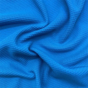 High quality recycled polyester knit pique mesh fabric for polo shirt