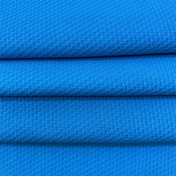 China Chinese wholesale Pique Knit Fabric - High quality recycled polyester  knit pique mesh fabric for polo shirt – Huasheng manufacturers and suppliers