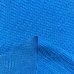 High quality recycled polyester knit pique mesh fabric for polo shirt