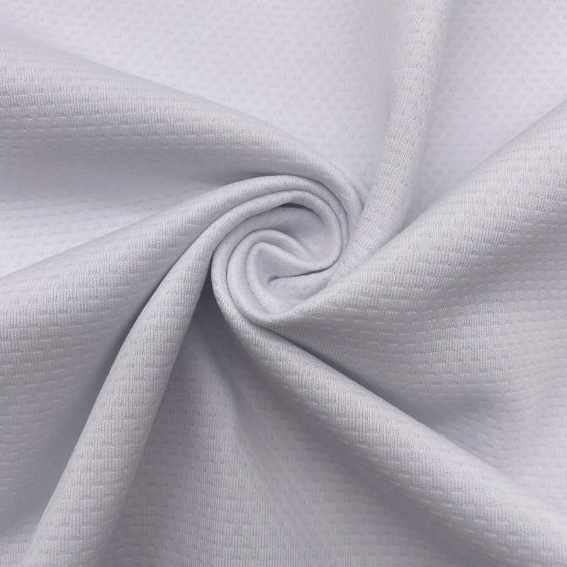100% Original Black Rib Knit Fabric - Polyester spandex breathable jacquard interlock knit fabric for sportswear – Huasheng