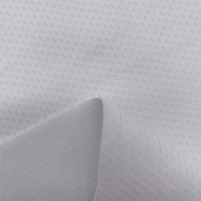 China Chinese Professional Cotton Pique Fabric - Polyester spandex  breathable jacquard interlock knit fabric for sportswear – Huasheng  manufacturers and suppliers