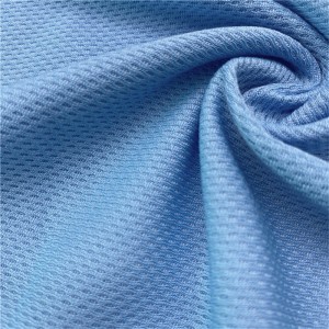 Polyester cotton mesh fabric TC knit fabric for active wear