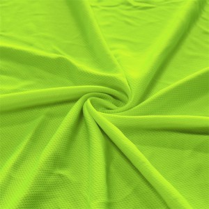 100% Polyester fluorescent bird eye mesh fabric for safety vest
