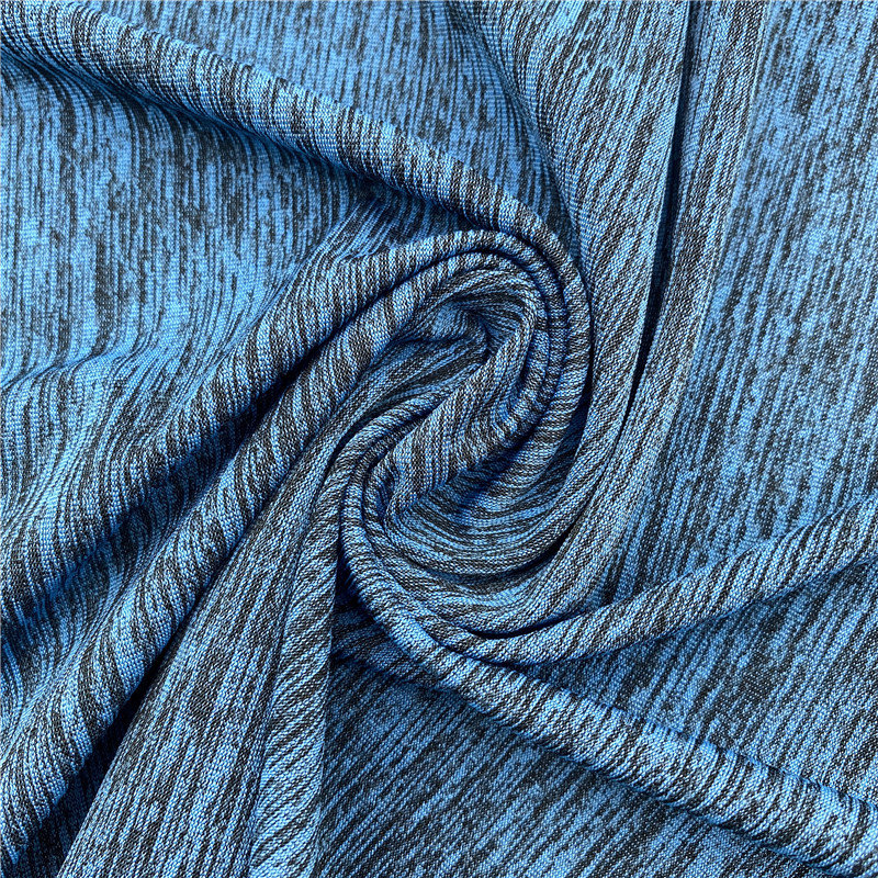 Hot New Products Cotton Melange Fabric - Heather Jersey knit mélange stretch fabric – Huasheng