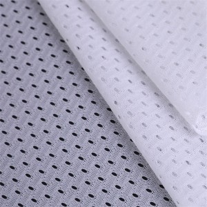 Polyester football eyelet mesh fabric