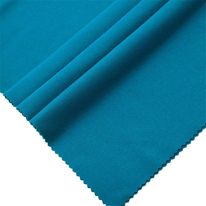 Camel Polyester/Spandex Interlock Fabric