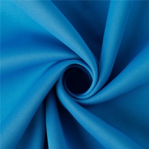 Polyester spandex stretch interlock knit fabric