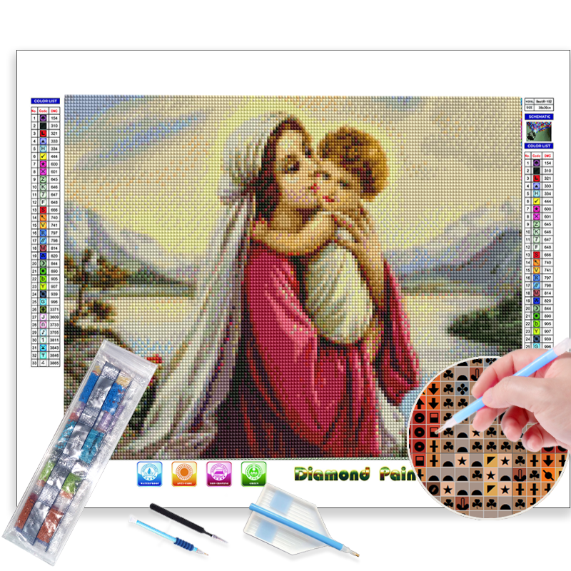 Faith in Jesus Factory Wholesale 5D DIY Diamond Painting Kit Home