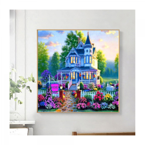 18# Landscape Painting by Number Acrylic Digital Printing Painting Mosaic 5d Diy Canvas Scenery Diamond Painting