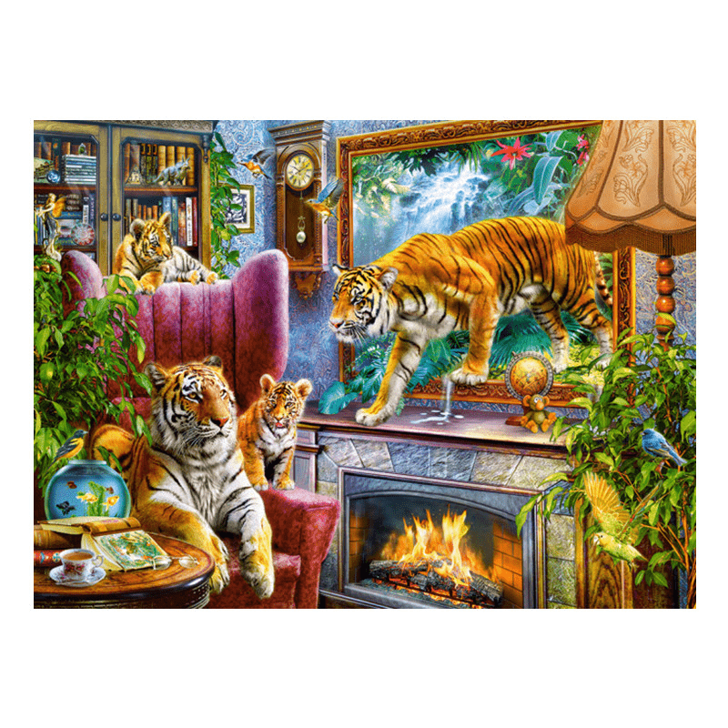 Wholesale Diamond Painting Christmas Card Quotes –  room decor abstract custom picture scenery landscape diy painting set wall art tiger animal diamond painting  – Tianjin Fy