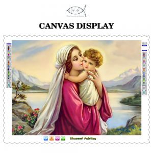 17# Custom Baby Photo Paintings Digital Printing Painting Mosaic 5d Diy Religion Christianity diamond Painting