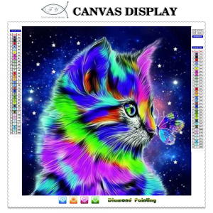 27# Animal Diamond Mosaic 5d Cat Picture Rhinestones Embroidery Cross Stitch Diy Diamond Painting for Home Decor