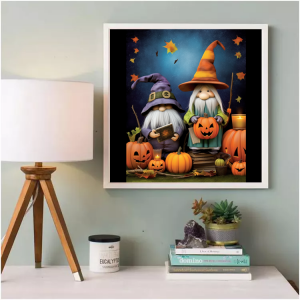 5d Custom Full Drill halloween gnomes Home Decor Diamond Painting
