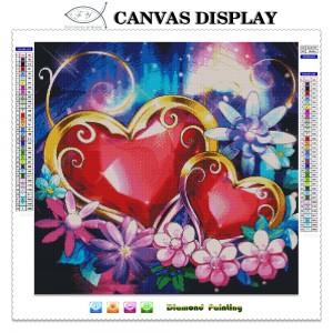 50# 5d diamond art painting craft gifts flower crystal canvas full drill wall art diamond painting for home decor