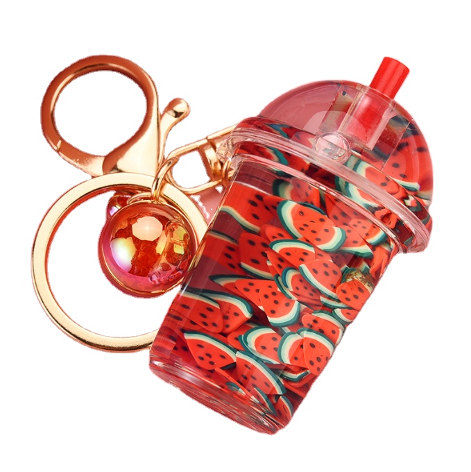 Liquid With Fruit In Bottle Keychain Featured Image