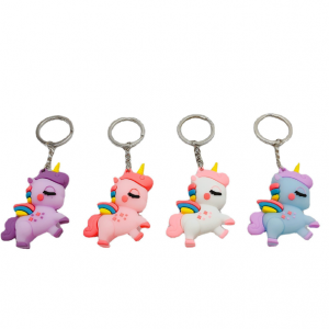 Unicorn PVC Keychain Girls Promotional Gift Wholesale