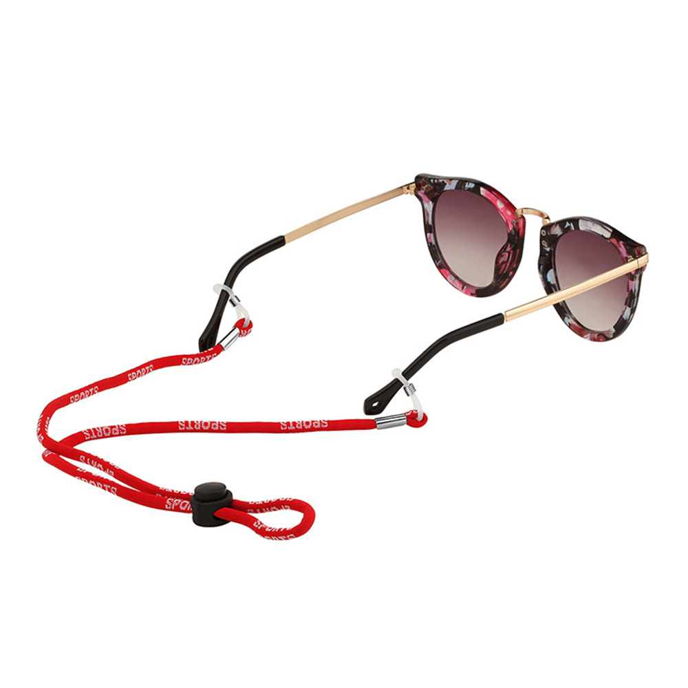 Adjustable fashion custom logo eye glasses strap lanyard, sunglasses retainer lanyard, glasses cord lanyard