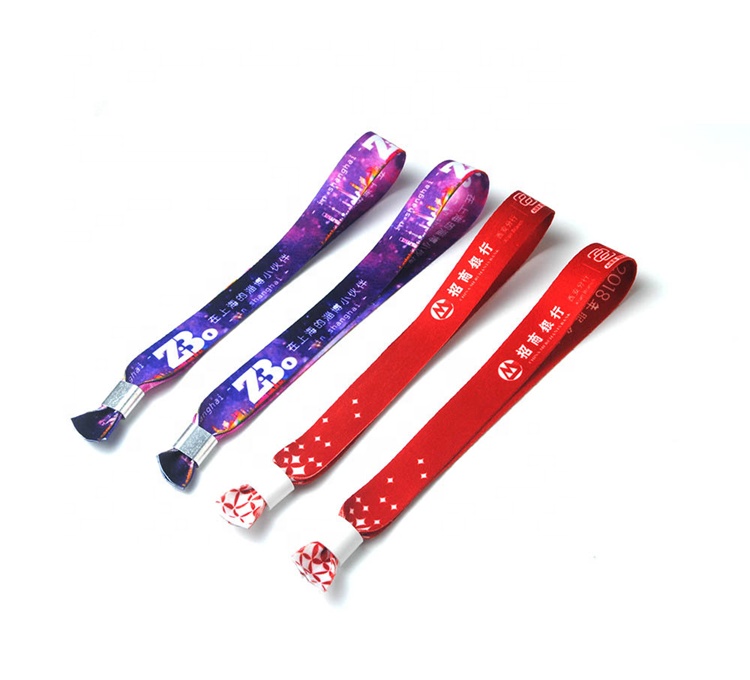 Wholesale Promotion Customized Event Festival Fabric Bracelet Festival Custom Fabric Bracelets