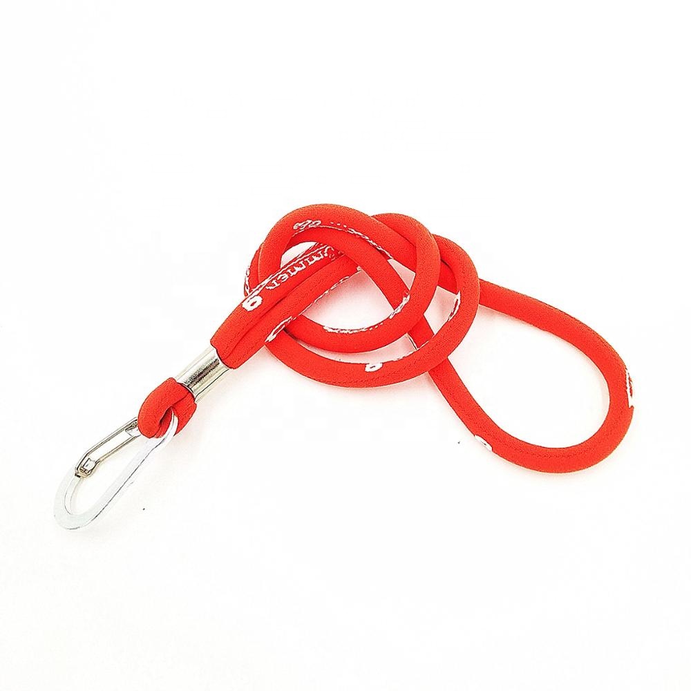 Professional China Woven Lanyard Custom Logo - Hot Selling Promotional Red Polyester Coil Woven Lanyard – Bison